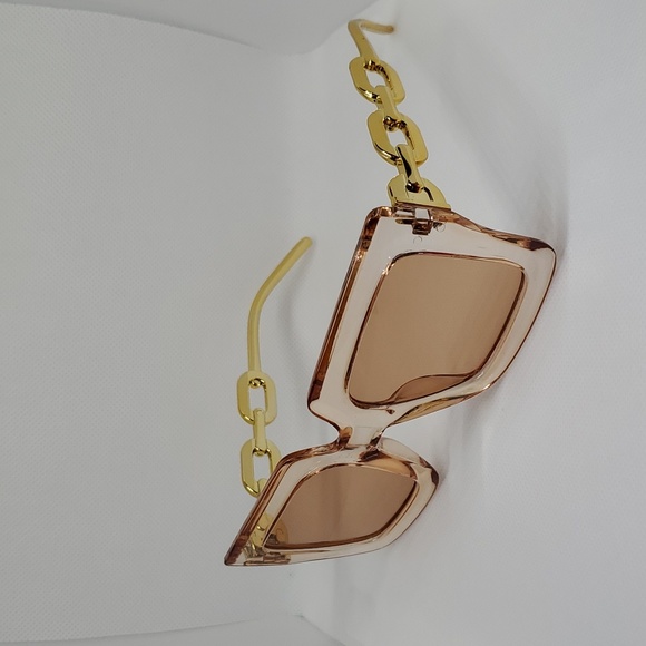Accessories - Tan / Gold Oversized Sunglasses